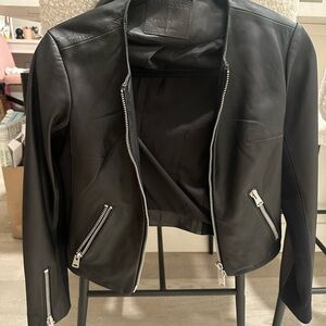 All Saints Black Leather Jacket